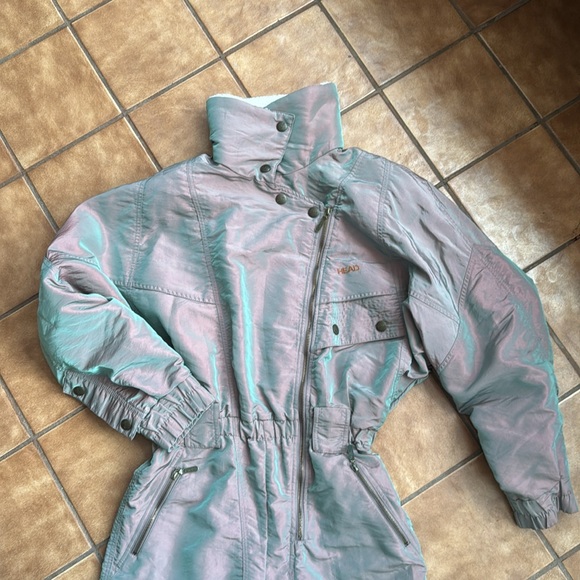Vintage Head iridescent ski suit one-piece size M - Picture 2 of 6